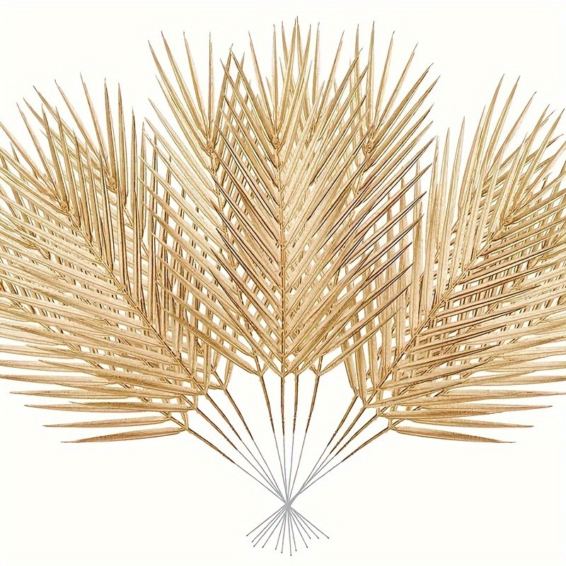 5pcs Golden Artificial Palm Le - огляд і ціна Florist Supply Vases